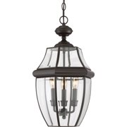 NY1179Z-Quoizel Lighting-Newbury - 3 Light Large Hanging Lantern-Medici Bronze Finish