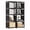 Double-row Black, variant on HioHa 8-Cube Storage Organizer, Portable Cube Shelf Bookcase, Space Saving Cubby Storage Shelves for Closet, Bedroom, Home Office, Black