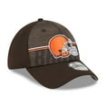 thumbnail image 3 of Men's New Era Brown Cleveland Browns 2023 NFL Training Camp 39THIRTY Flex Hat, 3 of 6