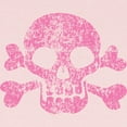 thumbnail image 2 of CafePress - Worn Pink Skull And Crossbones Long Sleeve Infant - Long Sleeve Infant T-Shirt, 2 of 2