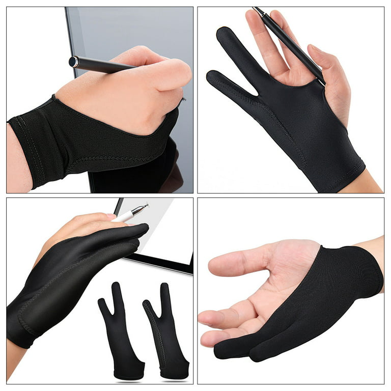 Digital Drawing Glove Artist Glove for Drawing Tablet Ipad Sketching 2 Pack