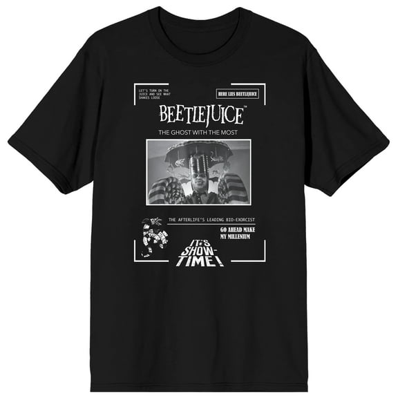 Beetlejuice Ghost Transformations Men's Black T-shirt
-L