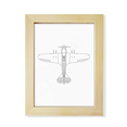 thumbnail image 1 of Aircraft Military Technology Desktop Adorn Photo Frame Display Art Painting Wooden, 1 of 3