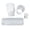 White, variant on 100mm Rain Gutter Downspout Extensions Flexible,Drain Downspout Extender Connector 16"-59",Screws for Included