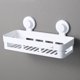 thumbnail image 4 of Estante de almacenamiento de pared de plástico para baño (blanco), 4 of 7