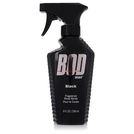 Bod Man Black by Parfums De Coeur Body Spray 8 oz for Men Pack of 3