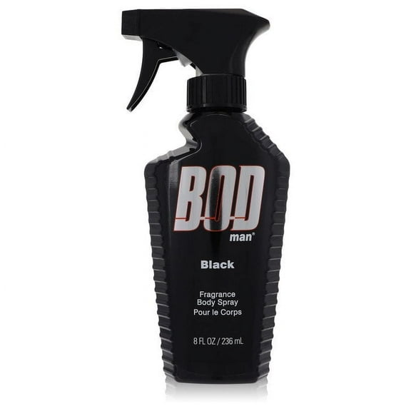 Bod Man Black by Parfums De Coeur Body Spray 8 oz for Men Pack of 3