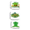 thumbnail image 3 of PEONAVET St. Patrick's Day Door Sign, Hanging Happy St. Patrick's Day Door Ornament Green Shamrock Door Decor for Home Holiday Party Decor, 3 of 6