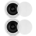 thumbnail image 1 of Par de altavoces de techo y pared Pyle PDIC80T de 8 pulgadas, color blanco, 1 of 8