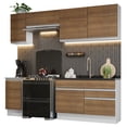 thumbnail image 1 of Cocina Integral Completa Madesa Glamy Blanco/Marrón 240cm, 1 of 9