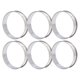 thumbnail image 1 of 6 Pack Double Volume Crumpet Rings, Easy Release, Stainless Steel, English Muffin Rings, for Home Food Preparation, 8cm, 1 of 4