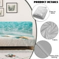 thumbnail image 4 of Jiueut Beach Starfish Pattern Armless Futon Sofa Cover, Comfortable Non Armrest Couch Cover with Elastic Band Comfortable Sofa Covers for Living Room, 4 of 7