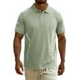 thumbnail image 4 of Golf Shirts for Men Big & Tall M-5X Plus Size Short Sleeve T-Shirts Mens Pullover Button Collared Stretchy Breathable Athletic Workout Tees Tops, 4 of 6