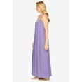 thumbnail image 3 of Dreams & Co. Plus Size Breezy Eyelet Knit Long Nightgown, 3 of 5