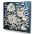 thumbnail image 2 of Designart "White And Blue Flowers Bouquet Elegance" Floral Bouquet Canvas Art Print, 2 of 5