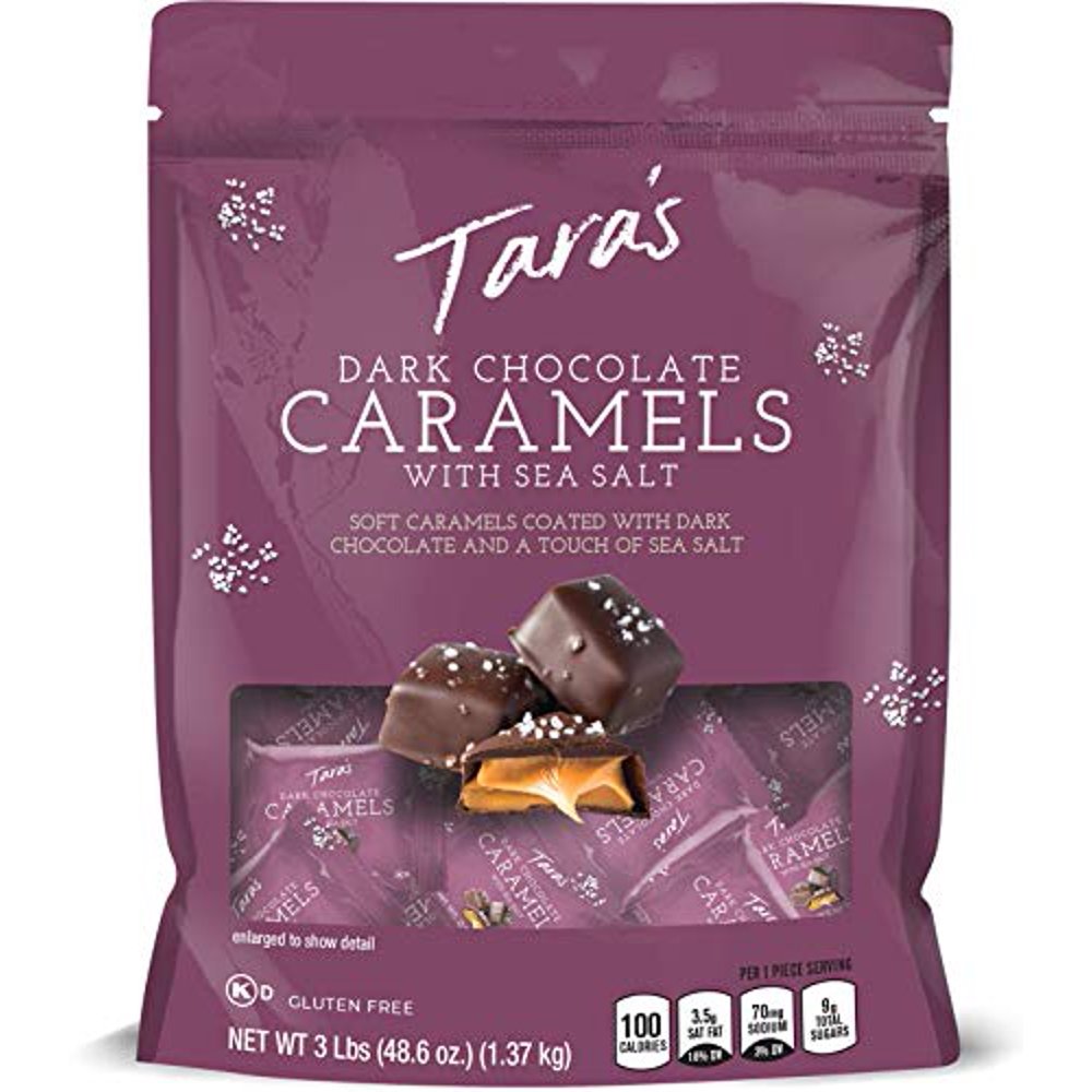 Tara's Small Batch Dark Chocolate Covered Sea Salt Soft Caramels