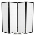 thumbnail image 6 of Red Lantern 5 ft. Tall Double Cross Shoji Screen - Black - 4 Panels, 6 of 6