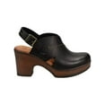 thumbnail image 3 of BOC Womens Black 1" Platform Cut Out Cushioned Cecila Round Toe Block Heel Buckle Clogs Shoes 9 M, 3 of 4