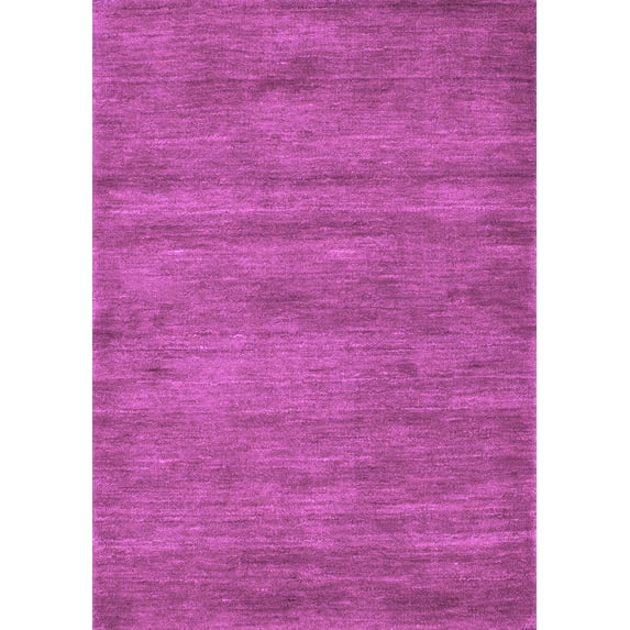 Ahgly Company Indoor Rectangle Abstract Purple Contemporary Area Rugs, 2' x 3'