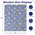 thumbnail image 2 of Glow in The Dark Blanket Unicorns Gifts for Girls，Dinosaur Blanket for Boys Glow in The Dark Dino Blanket Dinosaur Toys for Teen Boy Gifts Dinosaur Room Decor 50"x60"（Grey Space Rocket）, 2 of 7