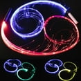 thumbnail image 2 of Colorful LED Light Flash Whip Fiber Whip Party Props 360 Degree Rotating Space Whip, 2 of 8