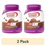 (2 pack) Premier Protein 100% Whey Protein Powder, Chocolate Milkshake, 30g Protein, 29 Servings