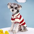 thumbnail image 5 of Suministros para mascotas Ropa para perros Verano Rayas Dos patas Osito de peluche Amargo Bo Mei Fa Dou Gato Ropa fina para mascotas, 5 of 5