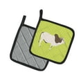 thumbnail image 2 of Caroline's Treasures Malvi Cow Green Pair of Pot Holders, 2 of 3