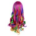 thumbnail image 3 of Peluca OYSRONG Rainbow Wavy Cosplay, resistente al calor, 70 cm, 3 of 3