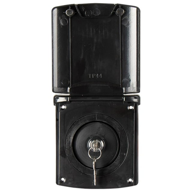 Colaxi Water Inlet Filter Housing with Lock Lockable RV Accessories Fl Motorhome Locking Water for Trailer Boat Motorhome RV Black