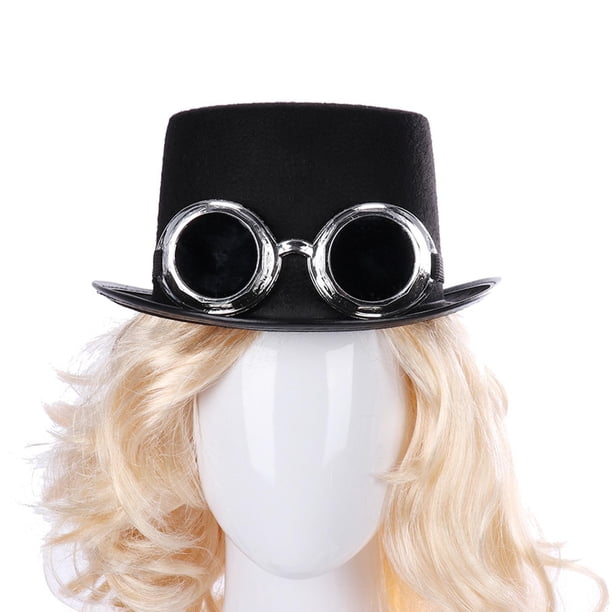 HINGTAT Sombrero De Halloween Steampunk Pest-Doctor Neutral Mágico Cilindro Gentleman Para Hombres Y Mujeres - Accesorio De Cosplay Para Fiesta Y Prom