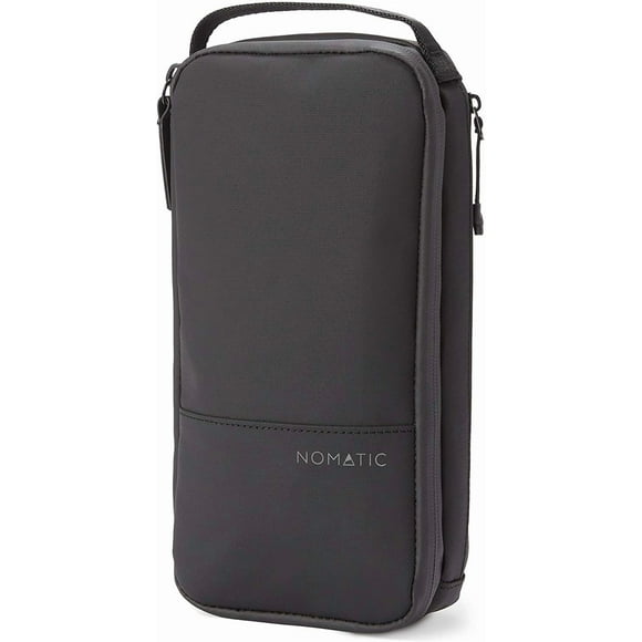 NOMATIC- Toiletry Wash Bag for Travel, Waterproof Storage Case for Shaving Kit, Makeup, Toiletries (Black), Small V2