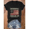 thumbnail image 1 of 2025 Cross-border European and American women's clothing, Amazon v-neck short-sleeved casual loose top, bottom-up short-sleeved T-shirt, 1 of 7