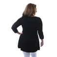 thumbnail image 5 of Women's Plus 3/4-length Tunic Top, 5 of 9