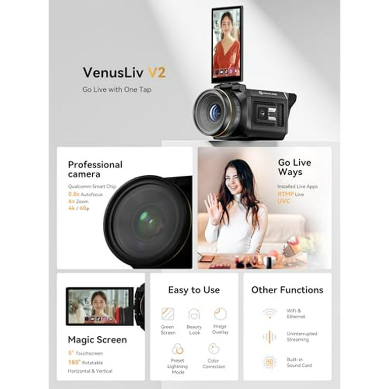 Hollyland VenusLiv V2 Wireless Live Streaming Camera Bundle with