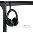 thumbnail image 3 of CubiCubi Computer Desk with Particle Board, Black Metal Frame, Black Finish,32", 3 of 7