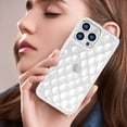 thumbnail image 6 of Compatible with iPhone 14 Pro Max Clear Bling Case Glitter Diamond Rhinestone Rhomboid Pattern Sparkle Bumper Fashion Cute Luxury Protection Shockproof Case for Women Girls, 6 of 14