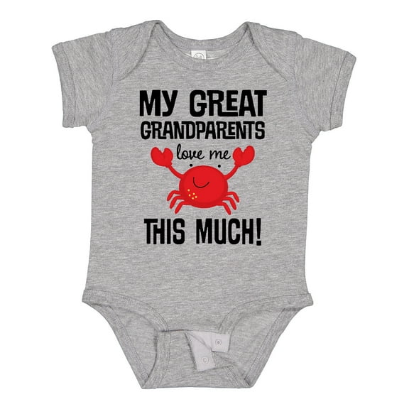 Inktastic Great Grandparents Love Me Grandchild Boys or Girls Baby Bodysuit