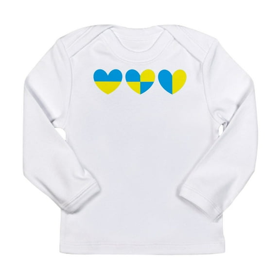 CafePress - I Stand With Ukraine Heart Long Sleeve T Shirt - Long Sleeve Infant T-Shirt
