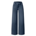 thumbnail image 4 of Audhol Womens Jeans, Jeans for Women High Waist Baggy Wide Leg Jeans Stretchy Denim Pants Stretchy Jeans for Women Navy XL, 4 of 5
