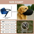 thumbnail image 3 of Colenumone Dog Muzzle Breathable Air-Mesh 3D – Mesh Soft Muzzle for Small Medium Large Sized Dogs, Adjustable for No Bark, Scavenging, Licking & Chewing, Prevent Biting(S–XL), 3 of 8