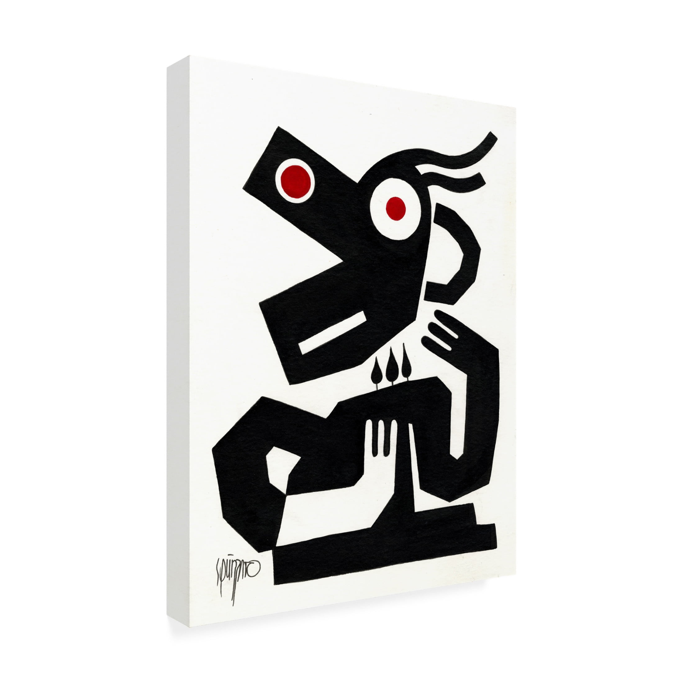 Canvas Wall Art - Antony Squizzato 'Tender Heart' Wall Art for Living Room, Bedroom, or Office Décor by Trademark Fine Art - 35 x 47 Inches