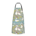 thumbnail image 2 of Lsque Cute Farm Birds Waterproof Apron Chef Aprons for Men Heavy Duty Chemical Work Apron Extra Long Grilling Aprons with Adjustable Bib Apron, 2 of 9