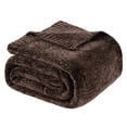 thumbnail image 6 of Battilo Brown Throw Blanket,Soft Chenille Knit Throws for Couch Bed, Fall Blanket,51"x67", 6 of 9