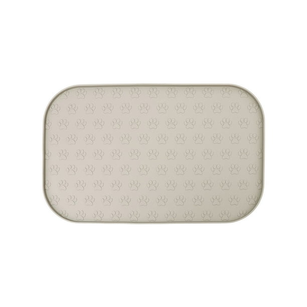 Yhmxh Utensilios de cocina Alfombrilla rectangular de silicona para mascotas, ideal para gatos y perros, antideslizante y antiderrames, ideal para alimentación lenta y fácil de limpiar.