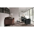 thumbnail image 2 of Atlin Designs Faux Leather Black Tub Chair Unassembled 30"H x 30"W x 28"D, 2 of 9
