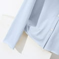 thumbnail image 5 of Women's Cardigans Lightweight Button down Knitted Sweater Coat Long Sleeve Casual Loose Outerwear New Sky Blue 3XL, 5 of 7