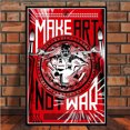 thumbnail image 4 of Póster retro vintage con impresiones y cuadros de pop bar Make Art Not War, arte de pared, lienzo, imágenes para sala de estar, decoración del hogar, 4 of 5