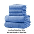 thumbnail image 3 of Wovilon 5 Pcs Bath Towels Set For Bathroom Cotton Thick Soft Absorbent Towel Set Of 6 Household Wash Face Gift Towel, 3 of 7
