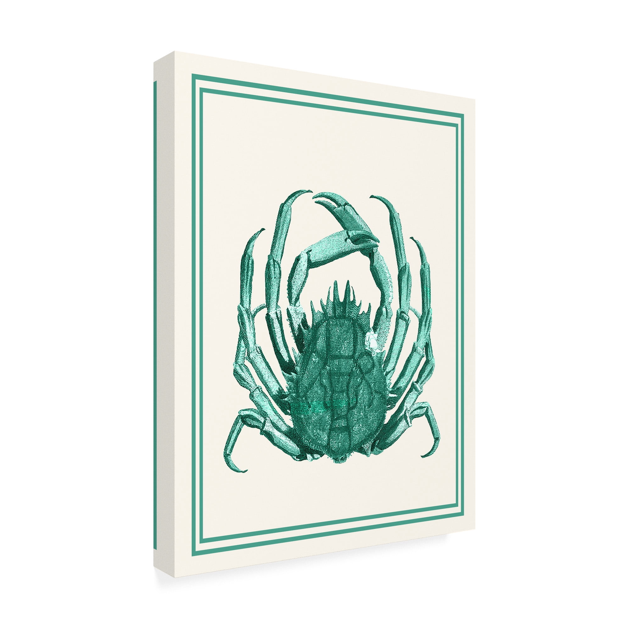 Trademark Fine Art 'Mixed Nautical Green On Cream B' Canvas Art by Fab Funky